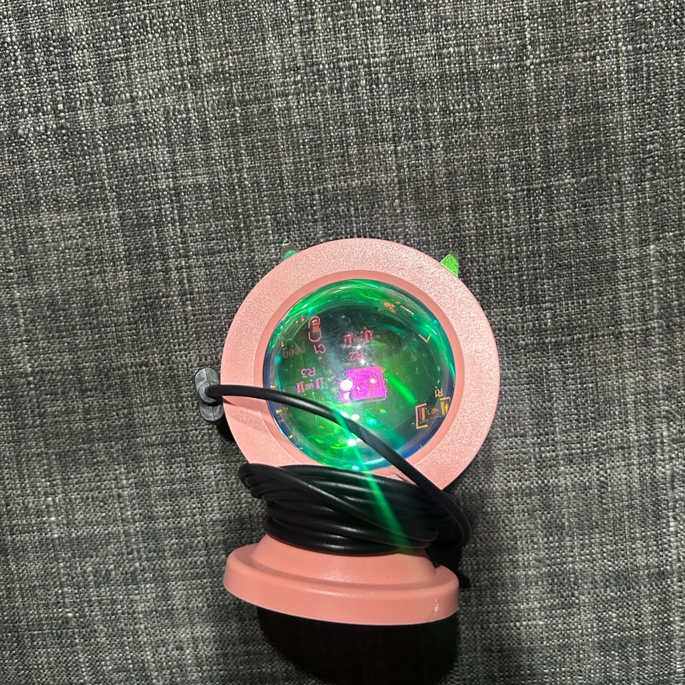 SHEIN Pink LED Sphere Light